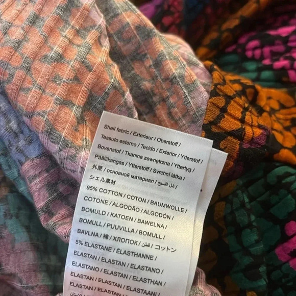 NWT!! FARM Rio - Rainbow Mix Jersey Dress - Size Large - Multicolor - Picture 8 of 8